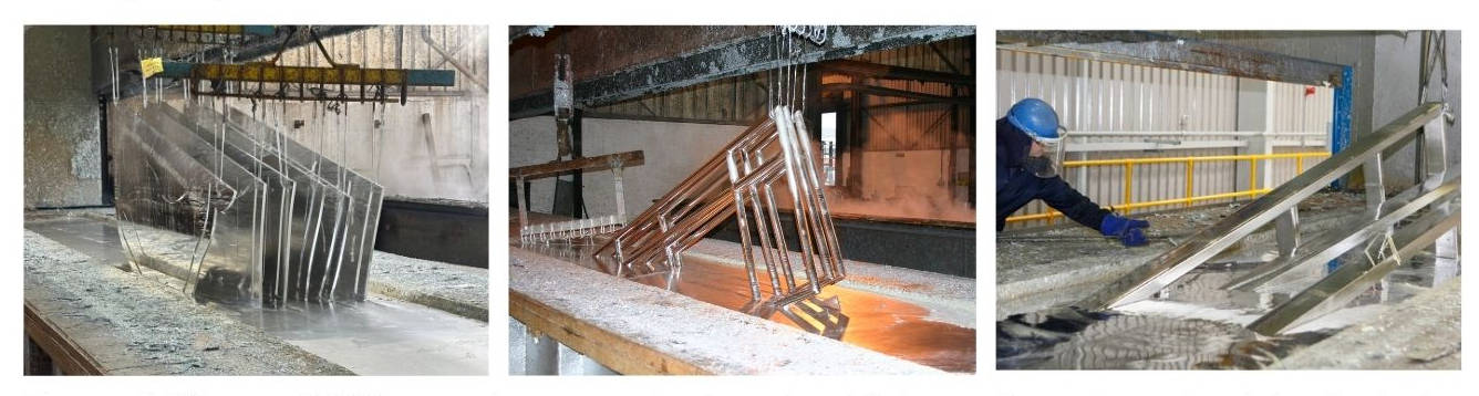 Suspending items for hot dip galvanizing